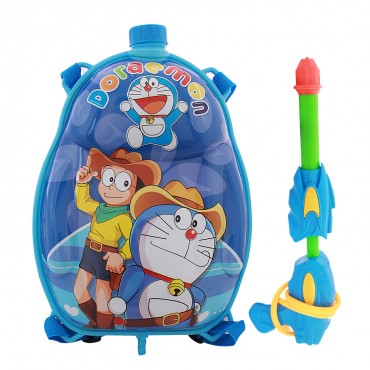 Holi Pichkari Back Pack Cartoon Tank Squirter F2 - Blue